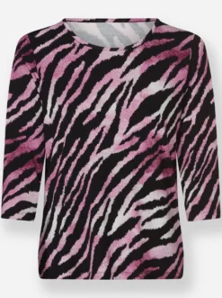 Print-Shirt im Animal-Dessin