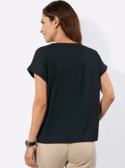 Print-Shirt im Color-Blocking-Look