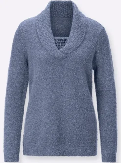 Pullover in 2-in-1-Optik mit Schalkragen