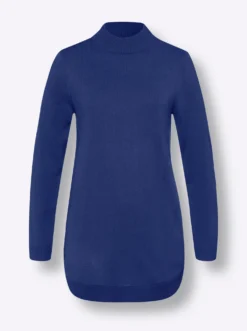 Pullover mit abgerundetem Saum