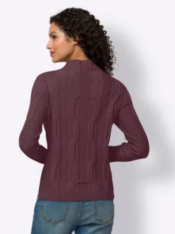Pullover mit Zopfmuster