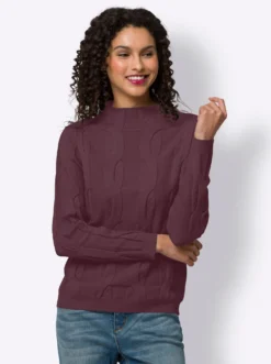 Pullover mit Zopfmuster