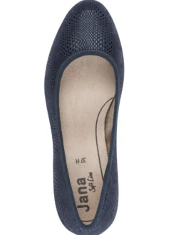 Pumps mit Reptil-Prägung
