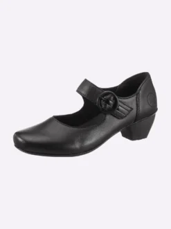 Pumps mit weitenverstellbarer Schließe