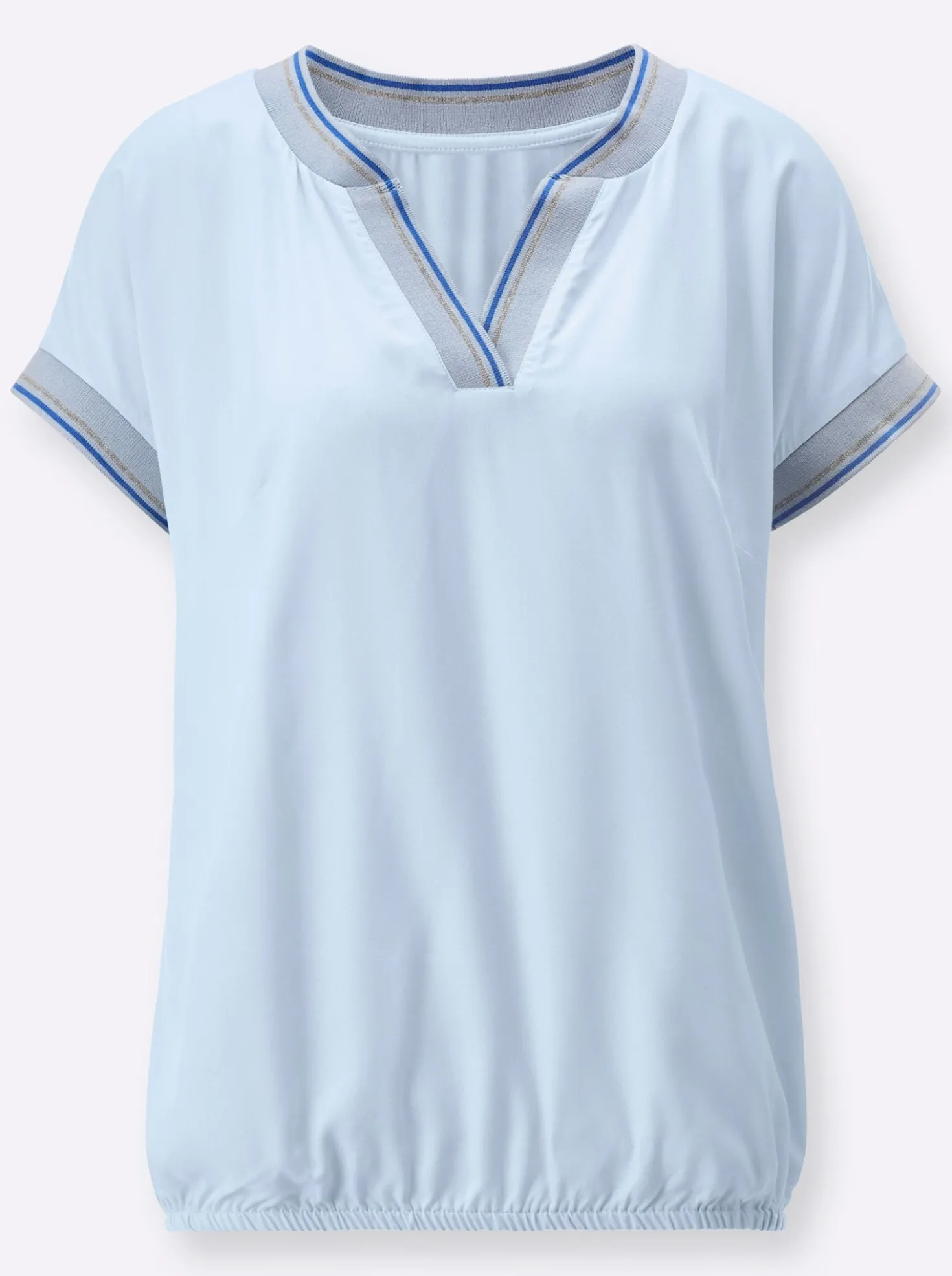 Ärmellose Bluse aus reiner Viskose