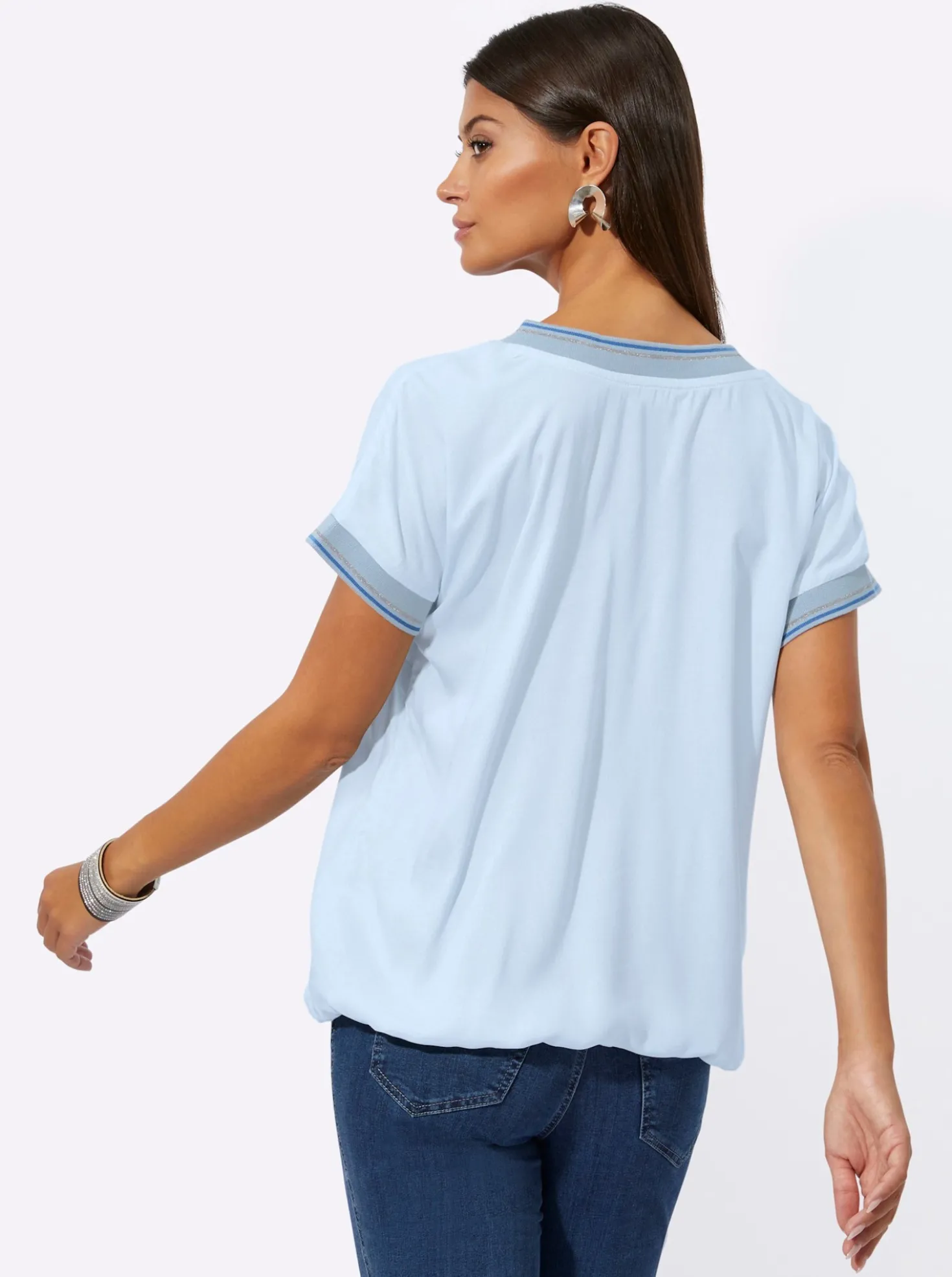 Ärmellose Bluse aus reiner Viskose