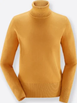 Rollkragenpullover aus Feinstrick