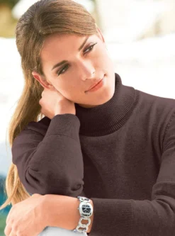 Rollkragenpullover aus reiner Baumwolle