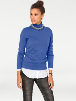 Rollkragenpullover in Feinstrick-Qualität