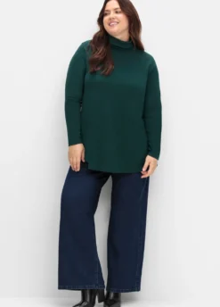 Rollkragenshirt in A-Linie