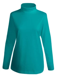 Rollkragenshirt mit langen Ärmeln