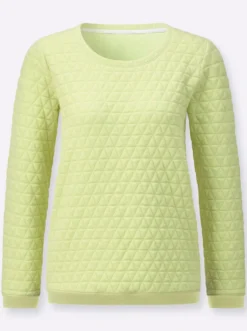 Rundhalsshirt im Jacquard-Muster