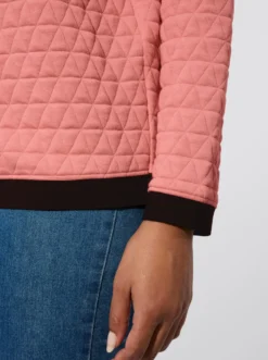 Rundhalsshirt im Jacquard-Muster