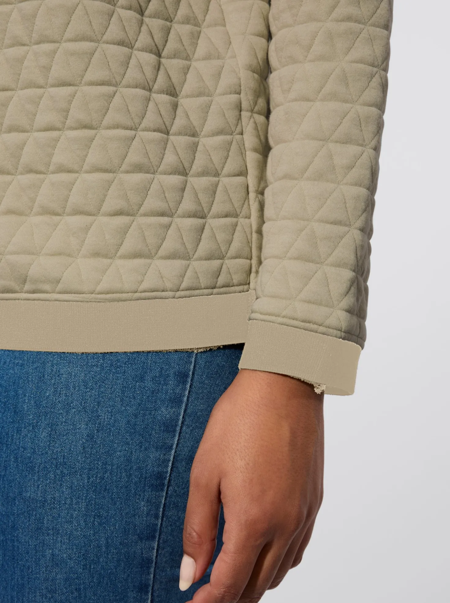 Rundhalsshirt im Jacquard-Muster