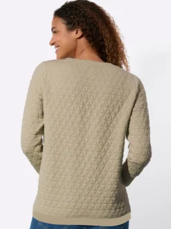 Rundhalsshirt im Jacquard-Muster