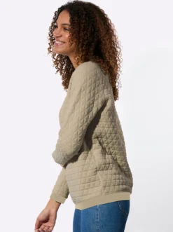 Rundhalsshirt im Jacquard-Muster