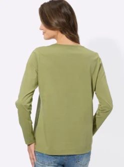 Rundhalsshirt mit Sternen-Motiv