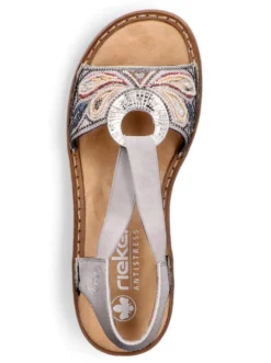 Sandalette aus Lederimitat, von Rieker