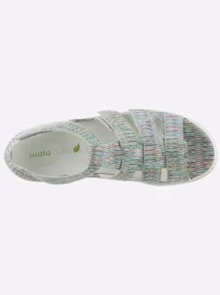 Sandalette mit mehrfarbigem Muster