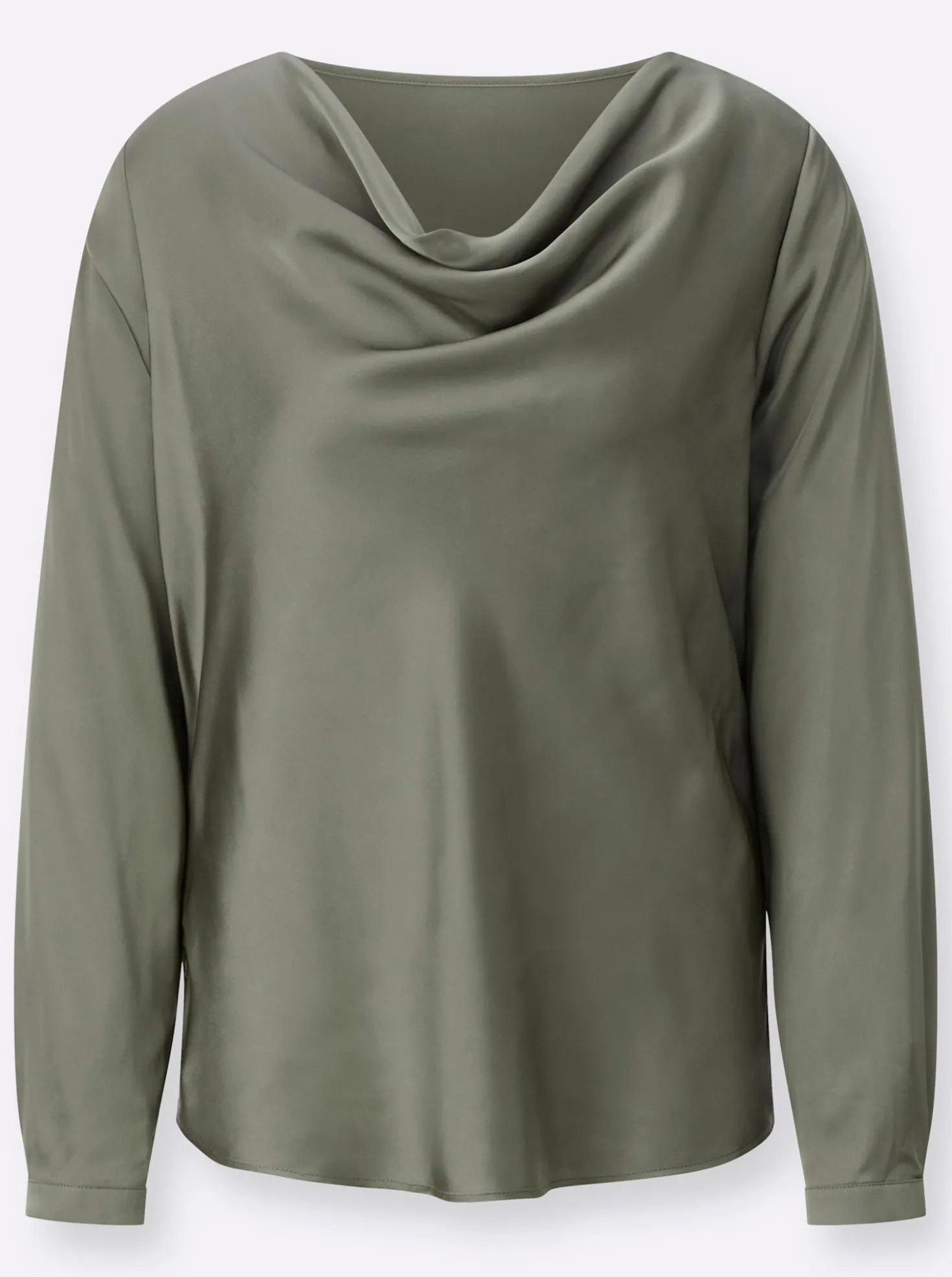 Satinbluse mit edlem, mattem Schimmer