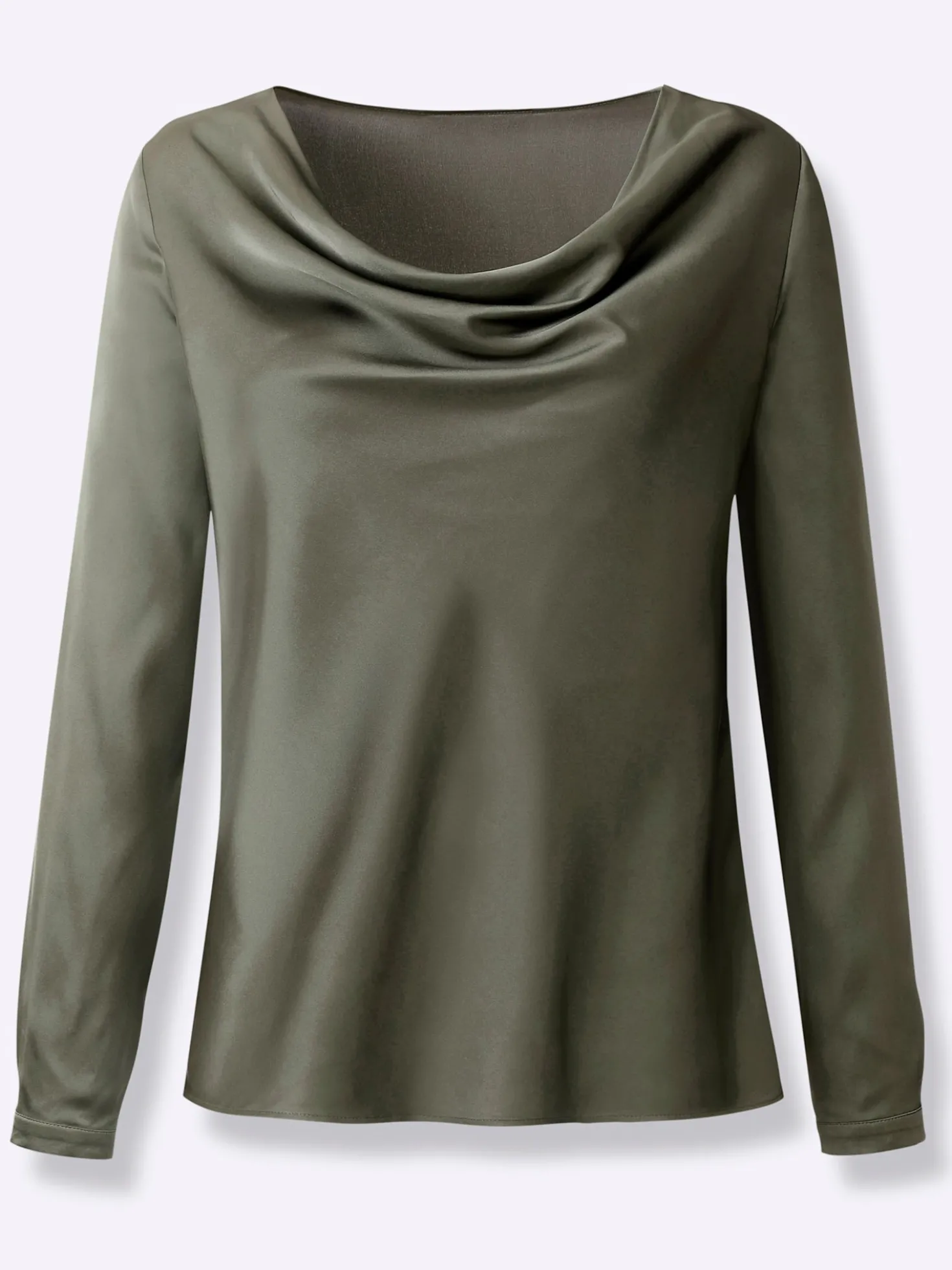 Satinbluse mit edlem, mattem Schimmer