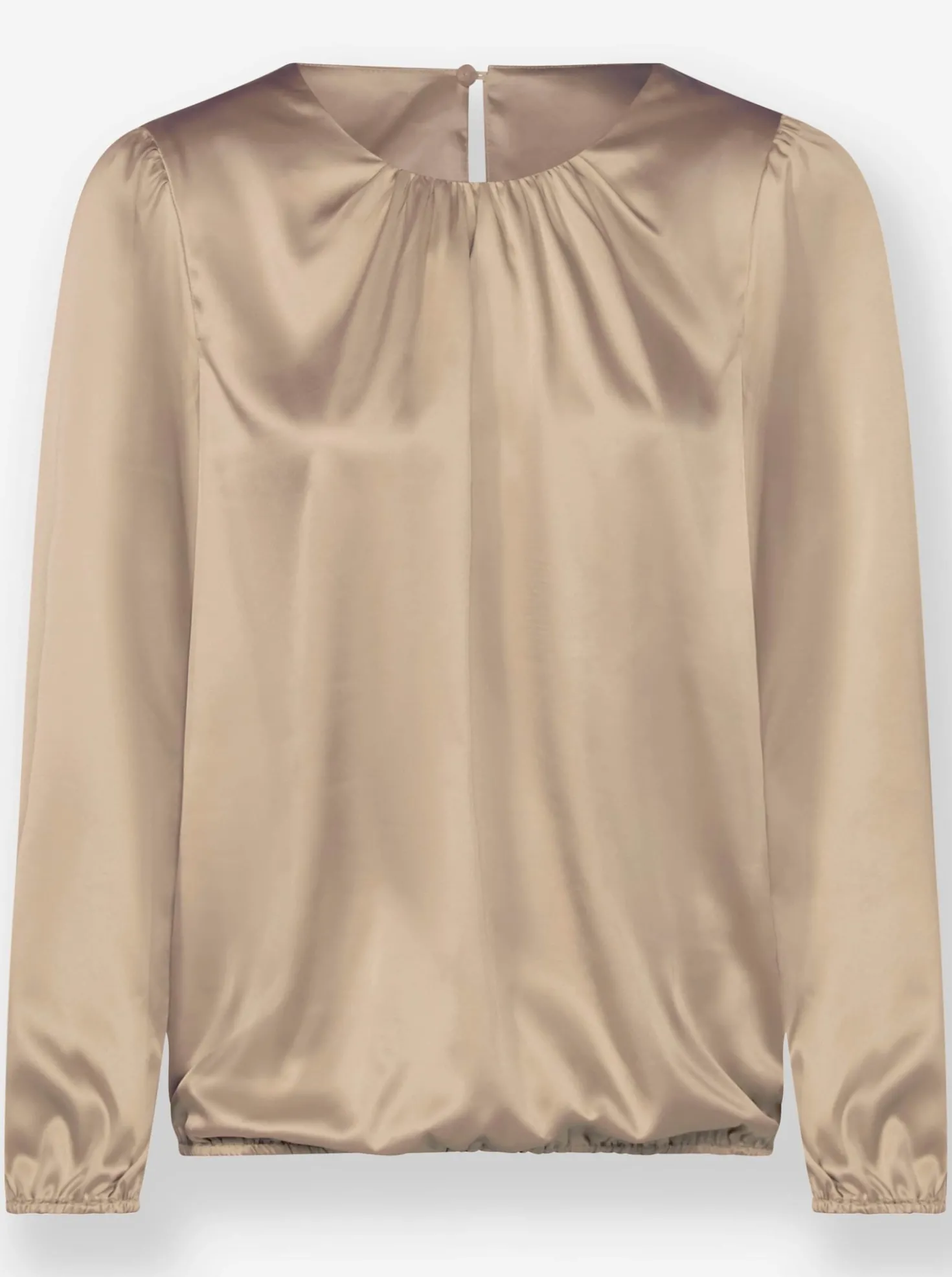 Satinbluse mit Raffungen