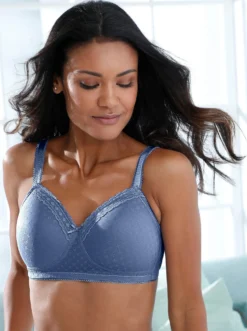 Schalen-BH ohne Bügel mit Jacquard-Muster