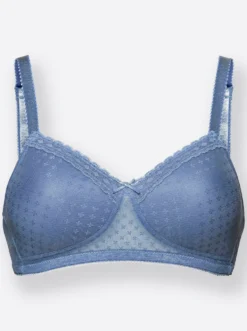 Schalen-BH ohne Bügel mit Jacquard-Muster