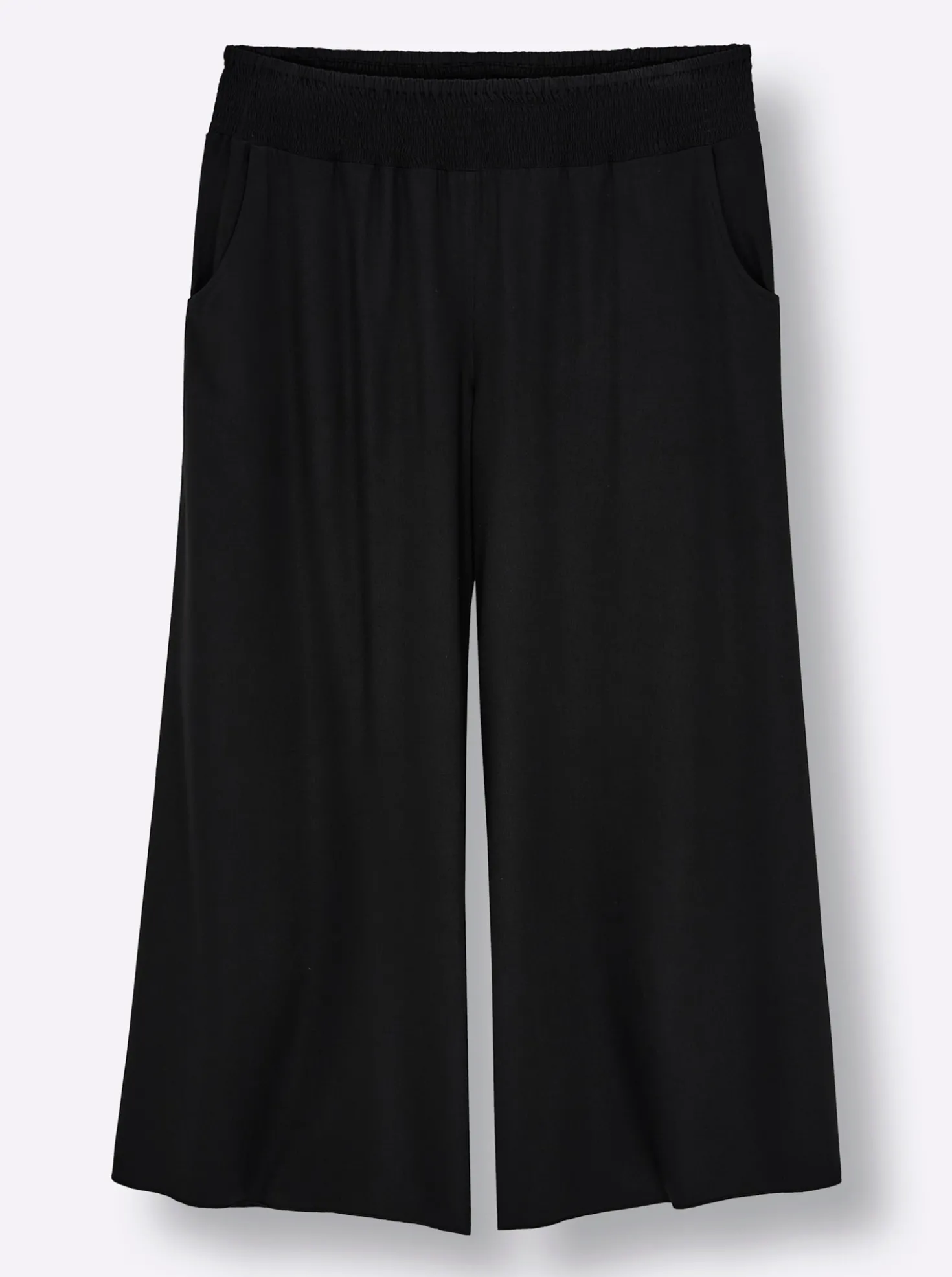Schlupfhose mit Babylock-Wellensaum