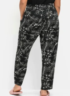 Schlupfhose mit breitem Smokbund, weite Form