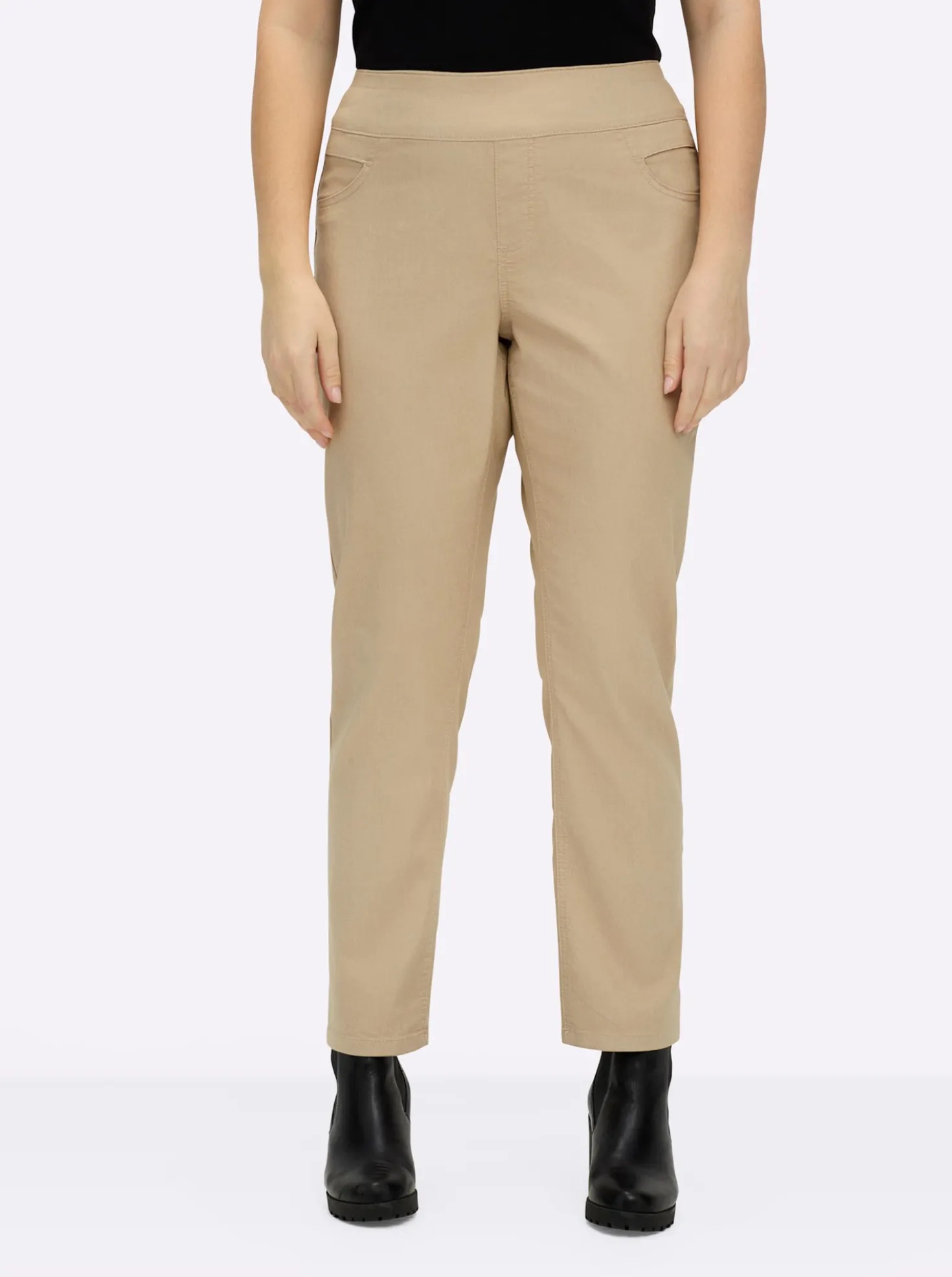 Schlupfhose mit hohem Dehnbund