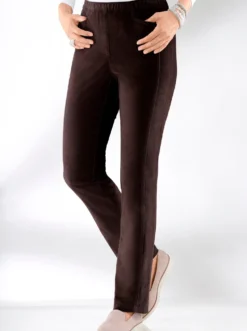 Schlupfhose mit optisch streckender Ziernaht