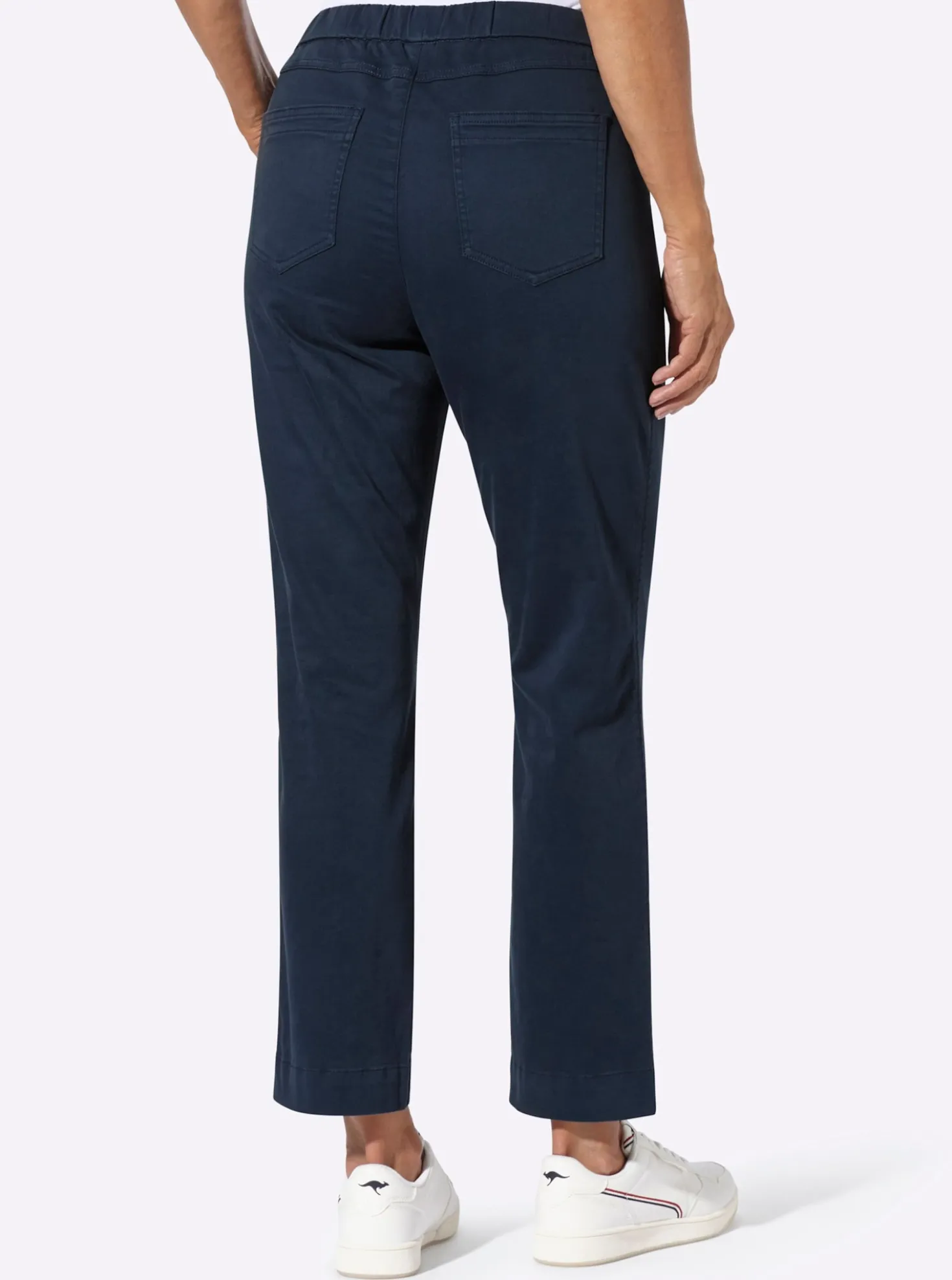 Schlupfjeans mit Stretch-Anteil