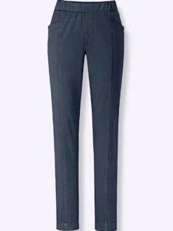 Schlupfjeans mit Stretch-Anteil