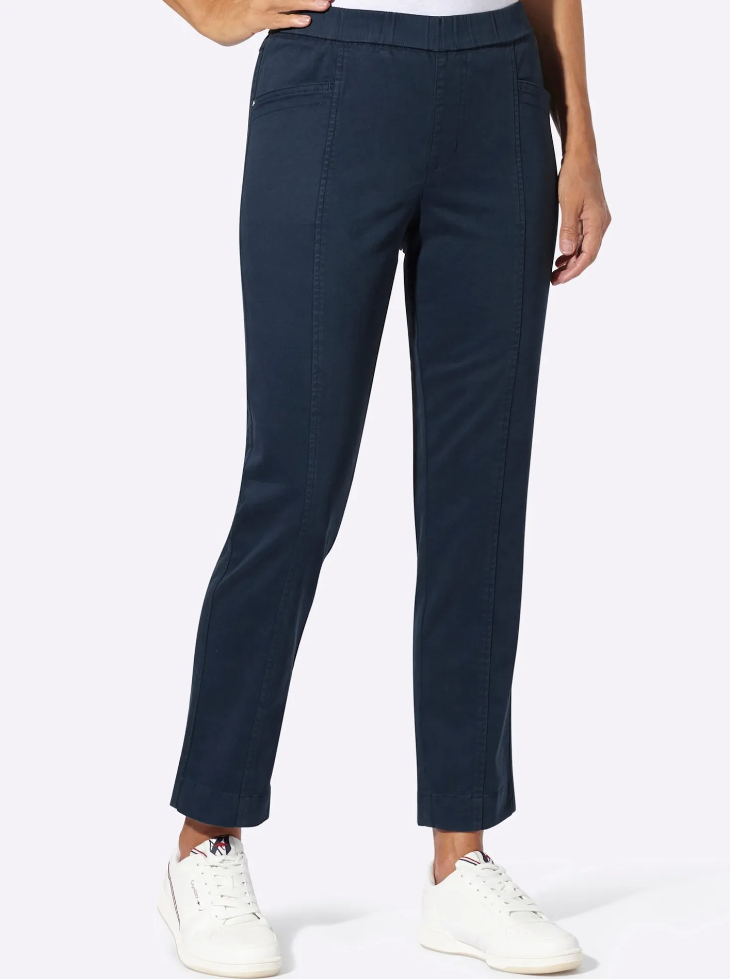 Schlupfjeans mit Stretch-Anteil