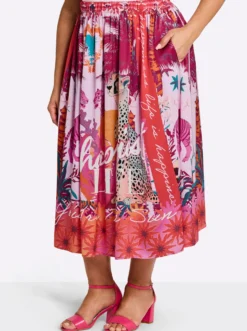 Schlupfrock im Multicolor-Print