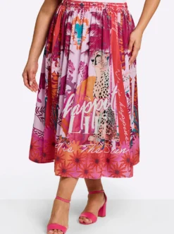 Schlupfrock im Multicolor-Print