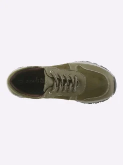 Schnürschuh mit Nubukleder