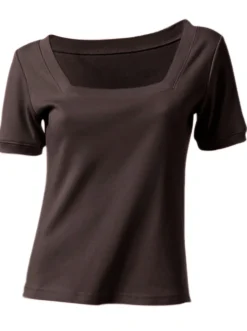 Shirt aus Rippenware