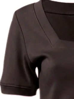 Shirt aus Rippenware