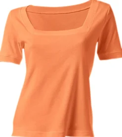 Shirt aus Rippenware