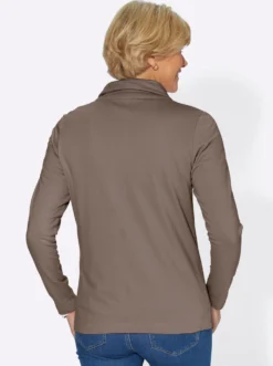 Shirtjacke aus formstabiler Baumwolle