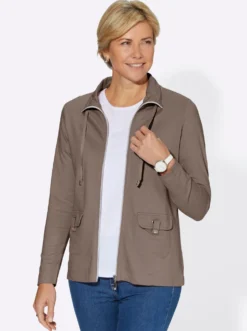 Shirtjacke aus formstabiler Baumwolle