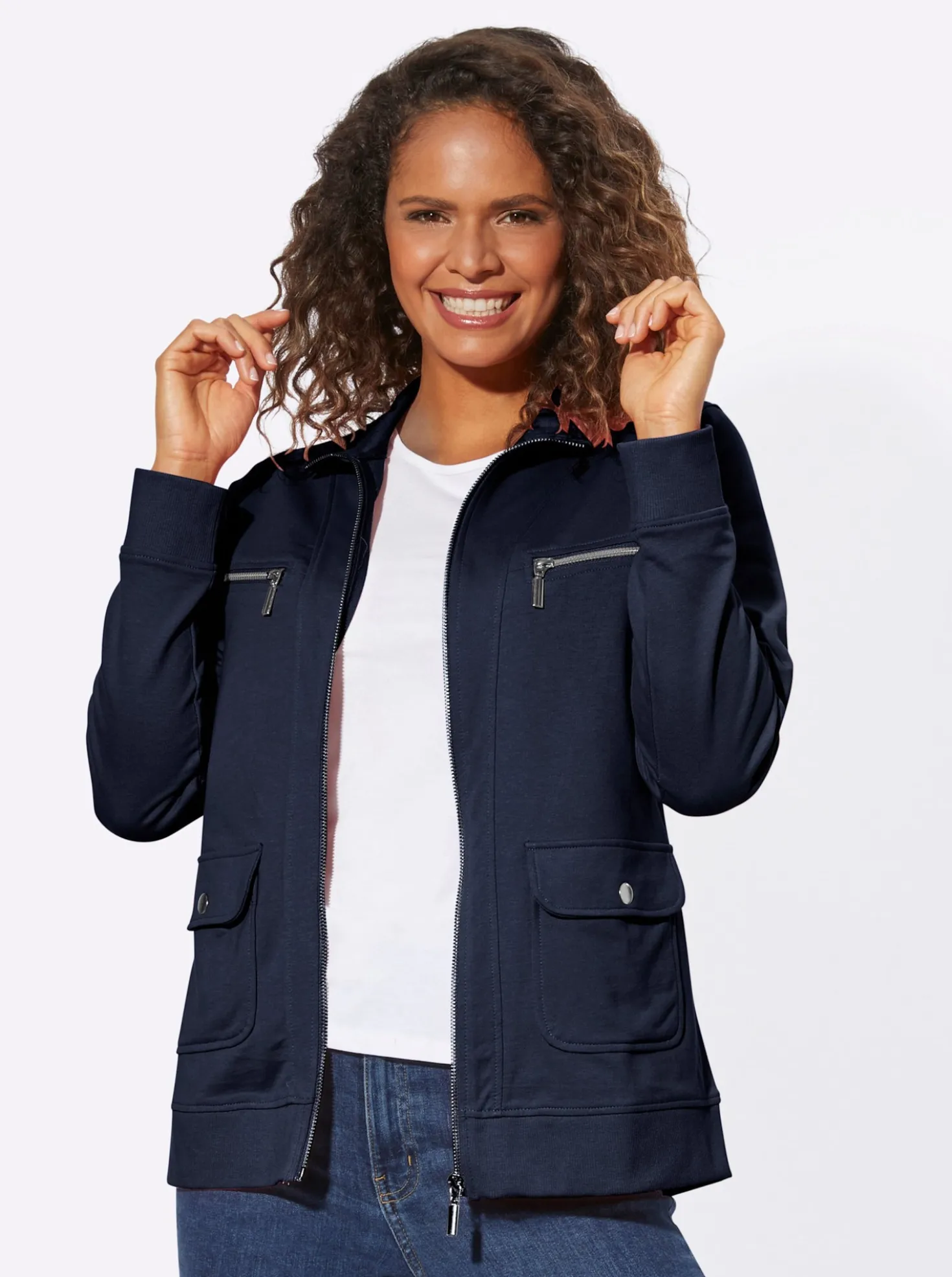 Shirtjacke aus reiner Baumwolle