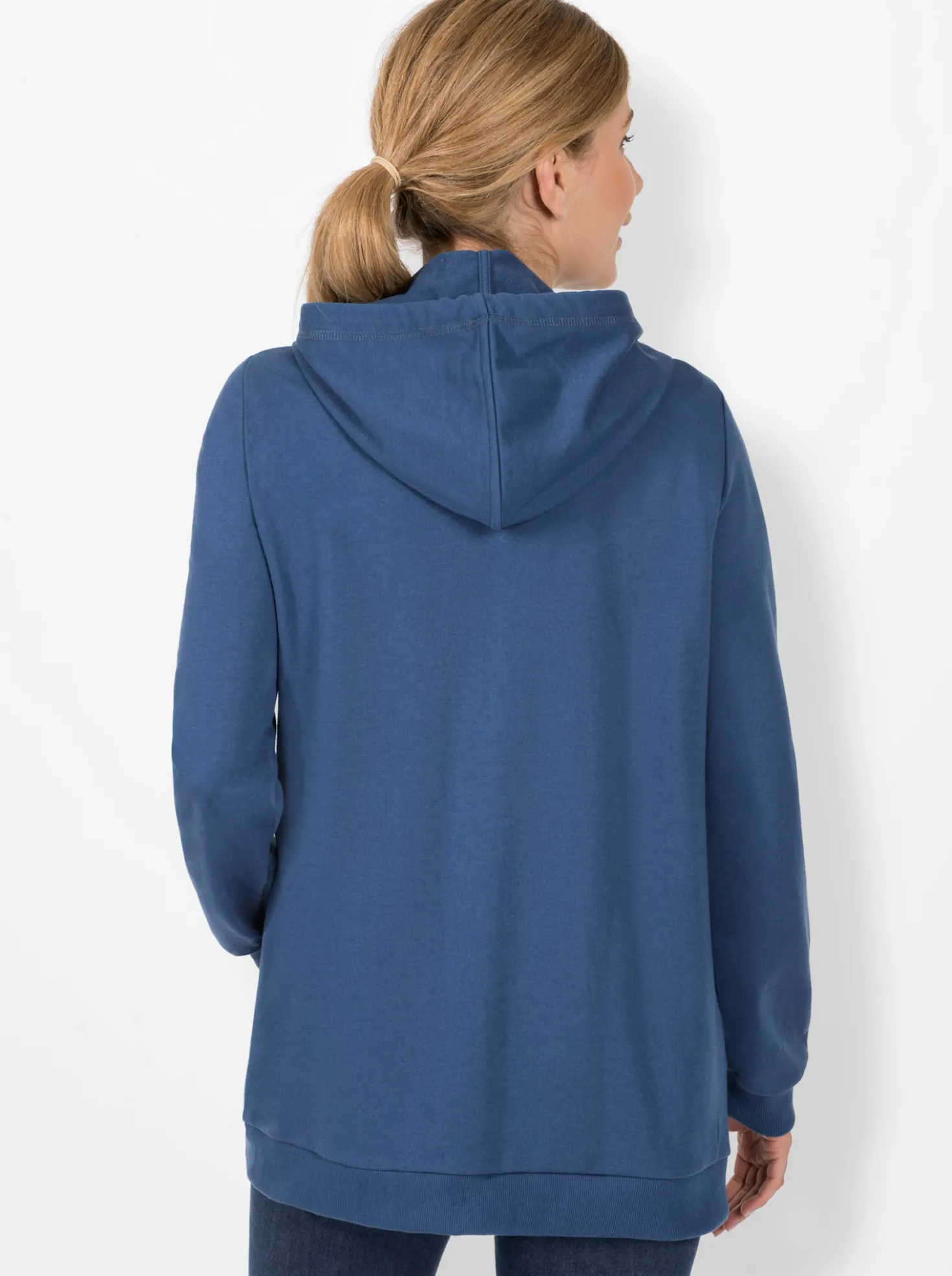 Shirtjacke in langer Form
