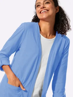 Shirtjacke mit Flammgarn-Struktur