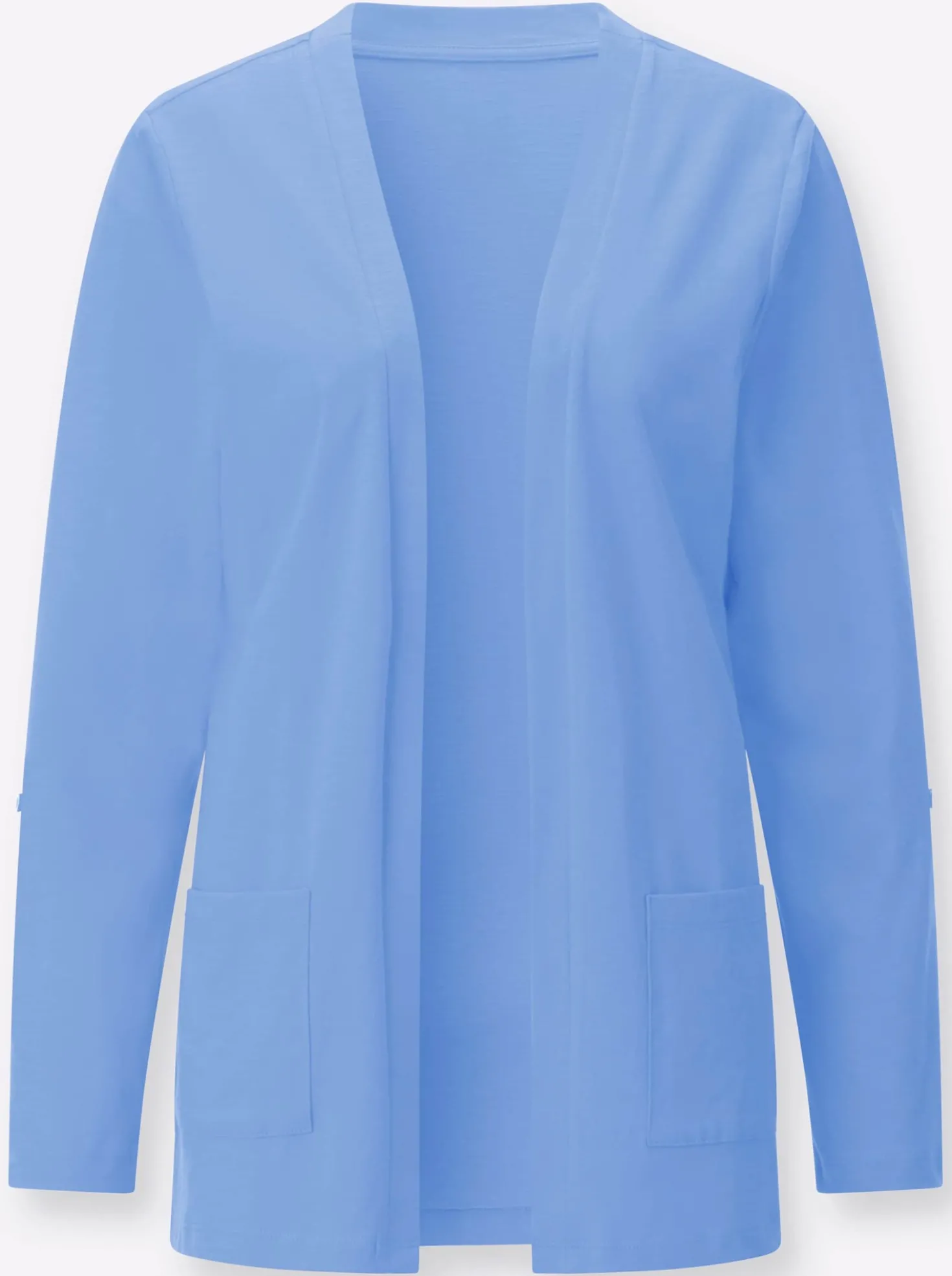 Shirtjacke mit Flammgarn-Struktur