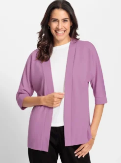 Shirtjacke mit Fledermaus-Ärmeln