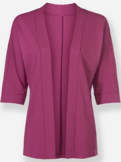 Shirtjacke mit Fledermaus-Ärmeln