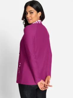 Shirtjacke mit Glitzersteinchen